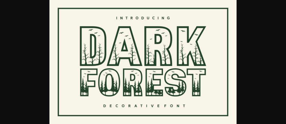 Dark Forest Font Poster 3