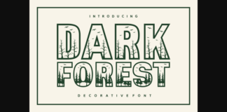 Dark Forest Font Poster 1