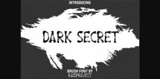 Dark Secret Font Poster 1