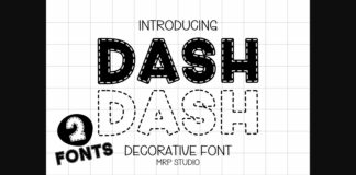 Dash Font Poster 1