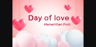 Day of Love Font Poster 1