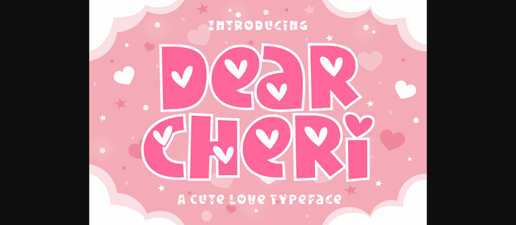 Dear Cheri Font Poster 3