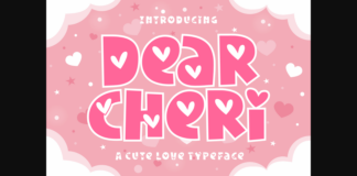 Dear Cheri Font Poster 1