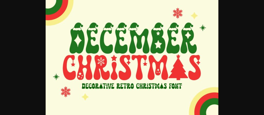 December Christmas Font Poster 3