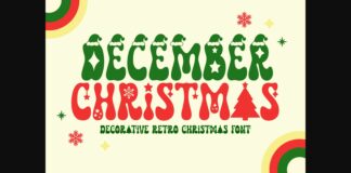 December Christmas Font Poster 1