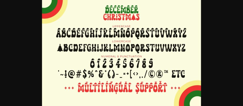 December Christmas Font Poster 9