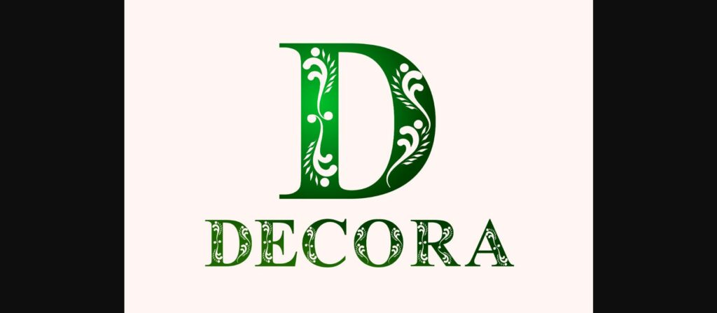 Decora Font Poster 3