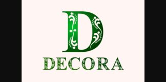 Decora Font Poster 1