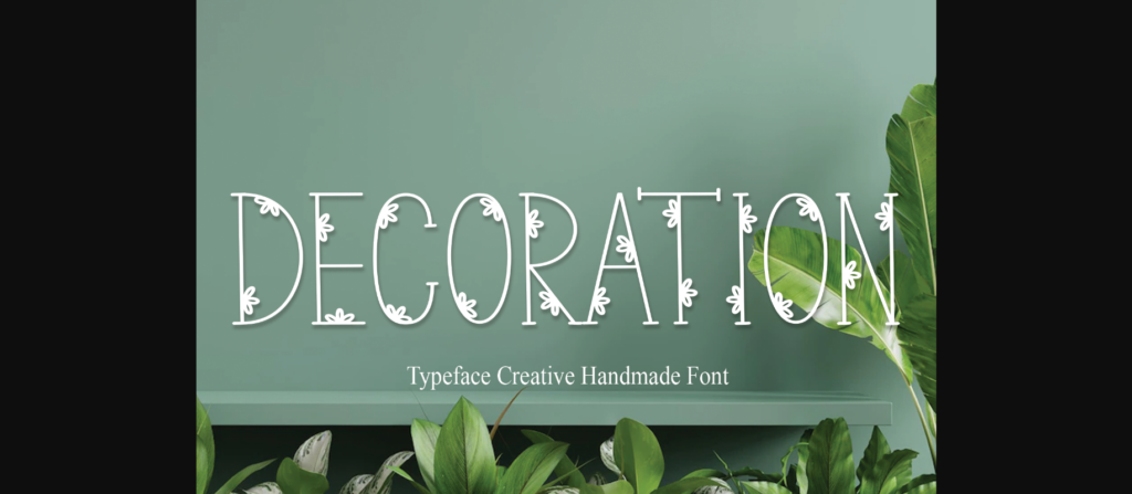 Decoration Font Poster 3