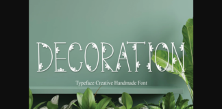 Decoration Font Poster 1