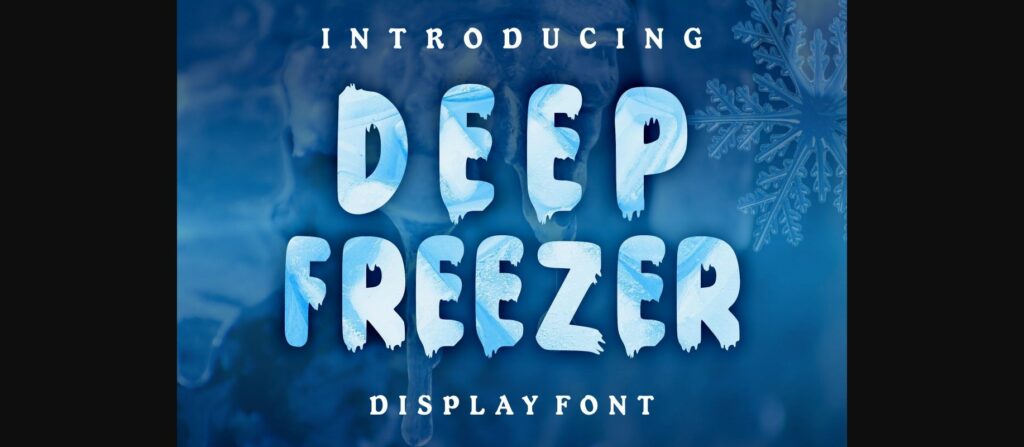 Deep Freezer Font Poster 3