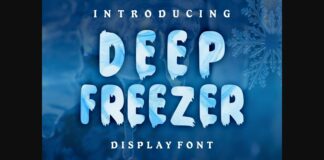 Deep Freezer Font Poster 1