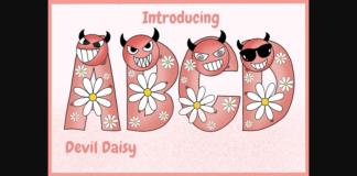 Devil Daisy Font Poster 1