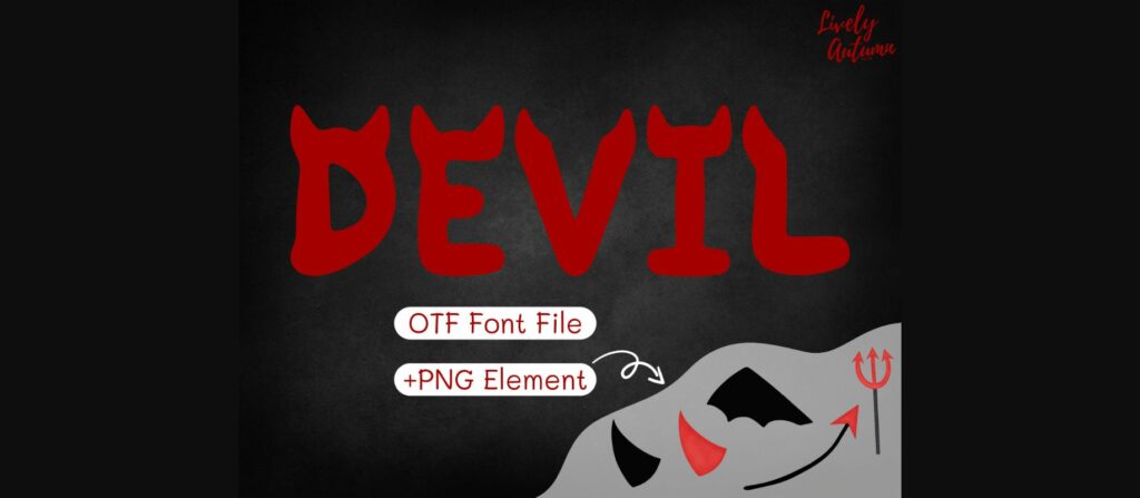 Devil Font Poster 1