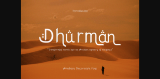 Dhurman Font Poster 1