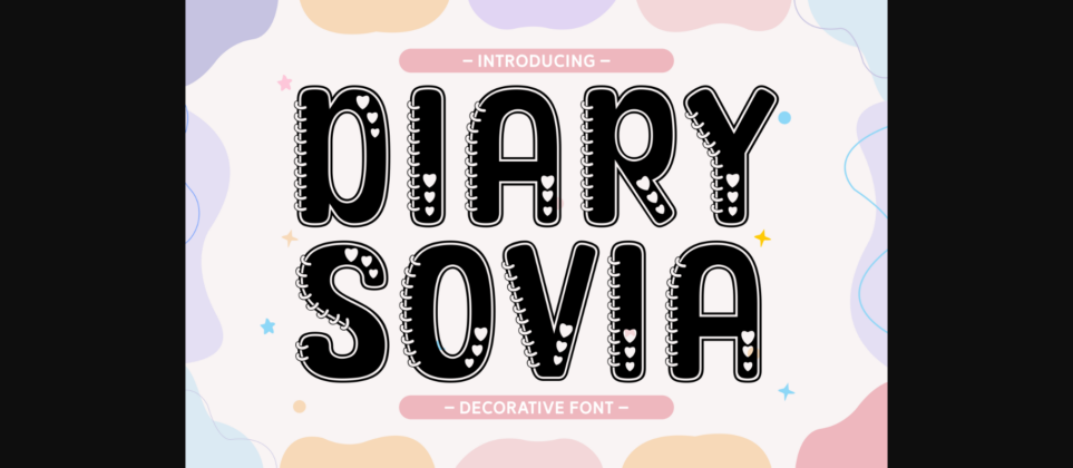 Diary Sovia Font Poster 3