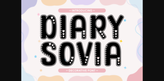 Diary Sovia Font Poster 1