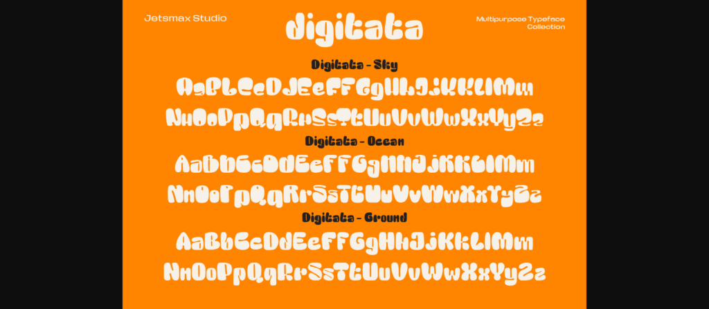 Digitata Font Poster 6