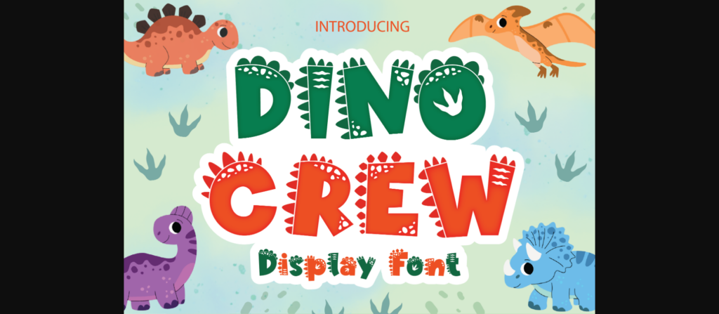 Dino Crew Font Poster 1