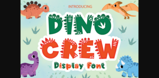 Dino Crew Font Poster 1