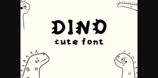 Dino Font Poster 1