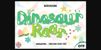 Dinosaurs Roar Font Poster 1