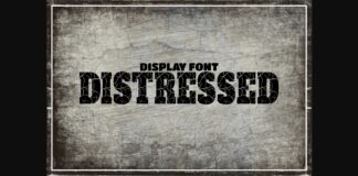 Distressed Font Poster 1