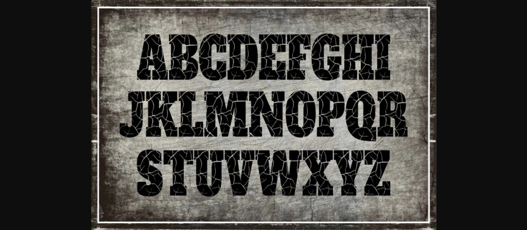 Distressed Font Poster 4