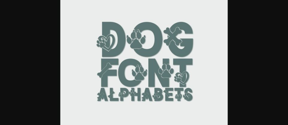 Dog Font Poster 3