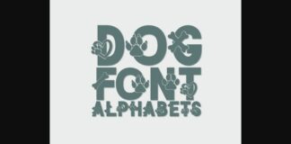 Dog Font Poster 1