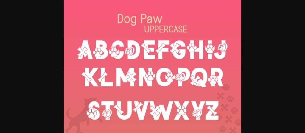 Dog Font Poster 4