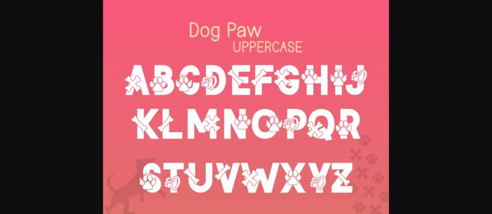 Dog Font Poster 4