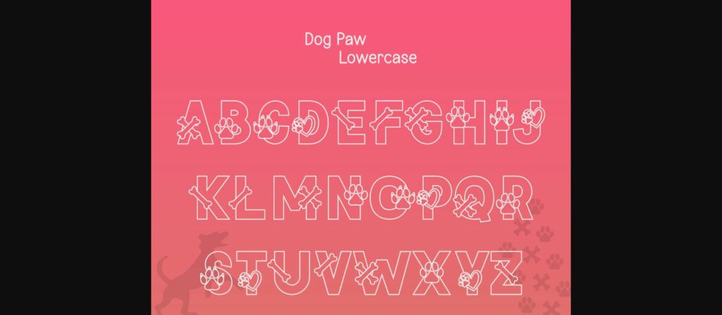 Dog Font Poster 5