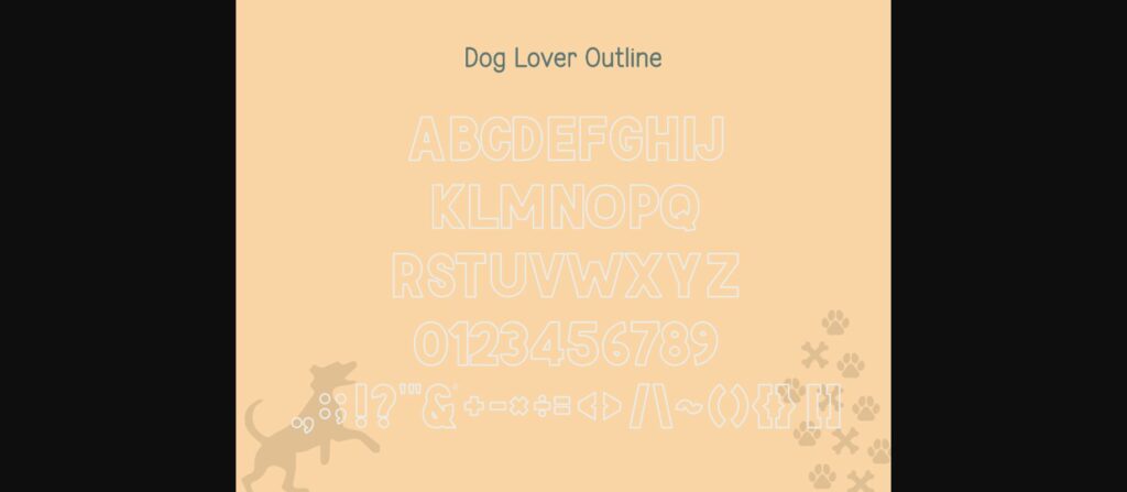 Dog Font Poster 7