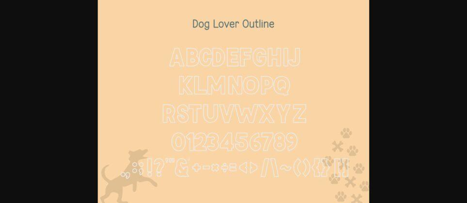 Dog Font Poster 7