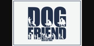 Dog Friend Font Poster 1