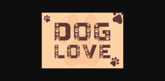 Dog Love Font Poster 1