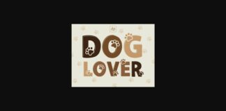 Dog Lover Font Poster 1