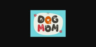 Dog Mom Font Poster 1