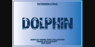 Dolphin Font Poster 1