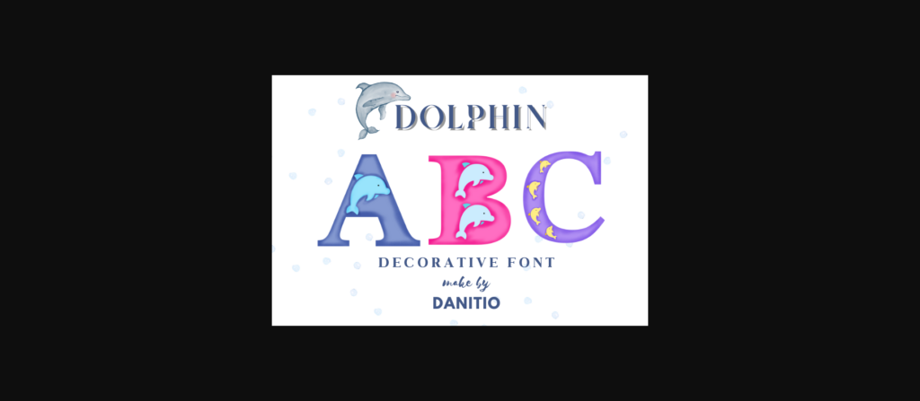 Dolphin Font Poster 1