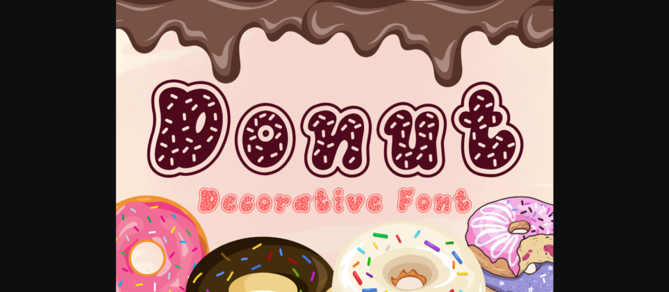 Donut Font Poster 1