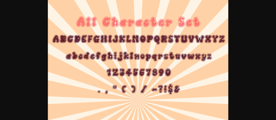 Donut Font Poster 8