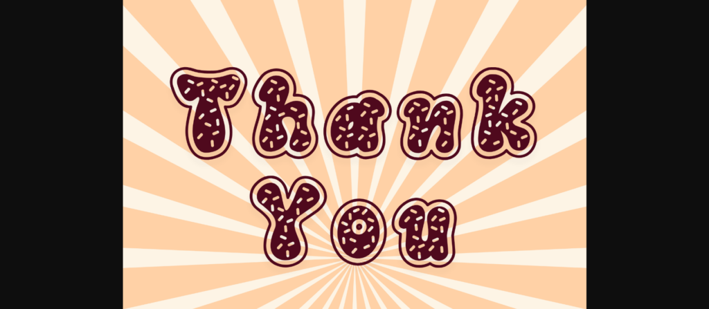 Donut Font Poster 9