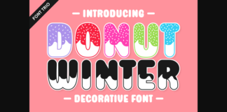 Donut Winter Font Poster 1