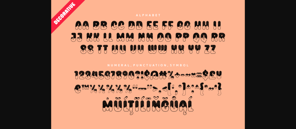 Donut Winter Font Poster 7