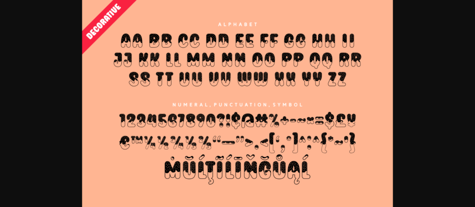 Donut Winter Font Poster 7