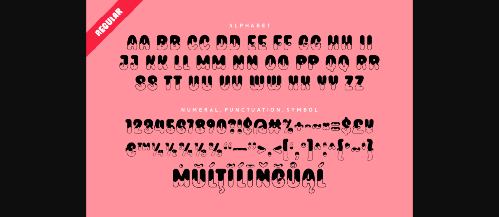 Donut Winter Font Poster 8