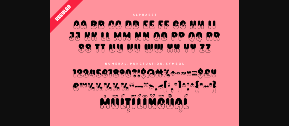 Donut Winter Font Poster 8