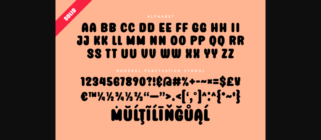 Donut Winter Font Poster 9